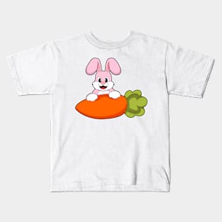 Rabbit with Carrot Kids T-Shirt